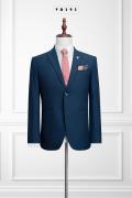 393 Bộ Vest Nam Xanh Navy Tone Đậm #1